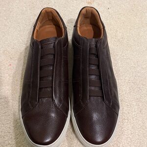 allen edmonds size 10.5 Men's Brown Leather Sneakers